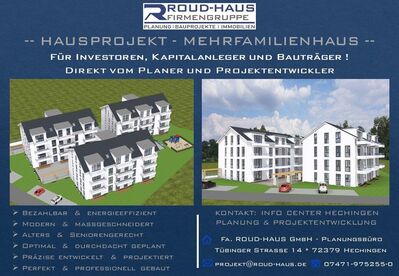 + EXKLUSIVES MEHRFAMILIENHAUS-PROJEKT! +