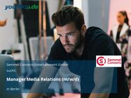 Manager Media Relations (m/w/d) - Berlin