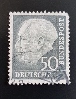 Briefmarke - Bundespräsident Theodor Heuss - ! ( Nr.2 ) - Husum (Schleswig-Holstein)