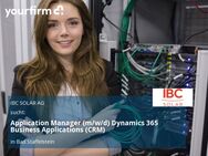 Application Manager (m/w/d) Dynamics 365 Business Applications (CRM) - Bad Staffelstein