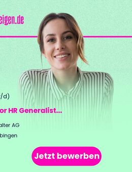 Senior HR Generalist (m/w/d) - Münsingen
