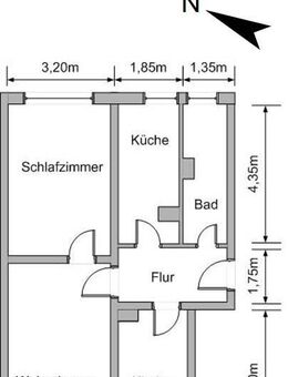 3-Raumwohnung Zentrumsnah - Lichtenstein (Sachsen)