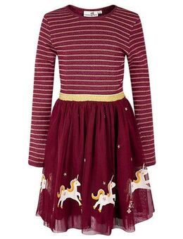 happy girls Midikleid mit hochwertigen Einhorn-Applikationen am Saum