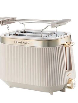 RUSSELL HOBBS Toaster Brontë Stone 26761-56, 980 W, 2 extra breite Toastschlitze, 6 Bräunungsstufen, matt, Auftaufunktion