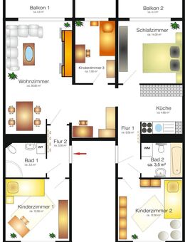 Etagen-Wohnung mit viel Platz !!! - Hohenstein-Ernstthal