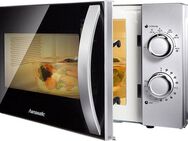 Hanseatic Mikrowelle SMH207P3H-P, silberfarben, Mikrowelle, 20 l, Auftaufunktion, 6 Leistungsstufen