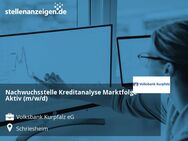 Nachwuchsstelle Kreditanalyse Marktfolge Aktiv (m/w/d) - Schriesheim
