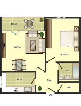 Demnächst frei! 2-Zimmer-Wohnung in Monheim am Rhein Berliner Viertel - Monheim (Rhein)