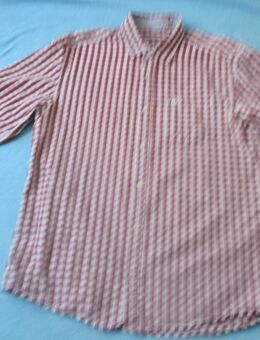 Sportiv * Freizeit * Business * Karo * Langarm * Hemd "S.Oliver* Original * Gr. 40- 41/ M- L * bordaux- dunkel- wein- rot * weiß * - Riedlingen