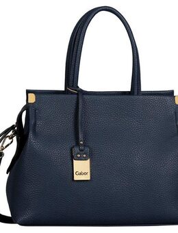 Gabor Shopper Gela, genarbtes Lederimitat mit schmückenden Metallecken, hochwertiges Logo