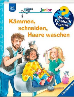 Ravensburger Buch Wieso?Weshalb?Warum?junior, Band 79 -Kämmen, schneiden, Haare waschen, Made in Europe