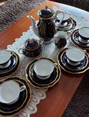 Kaffeeservice, Porzellan, Reichenbacher Manufakur, Echt Kobalt in 04315