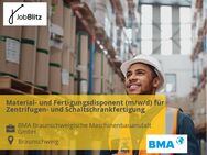 Material- und Fertigungsdisponent (m/w/d) für Zentrifugen- und Schaltschrankfertigung - Braunschweig