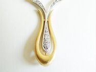 Collier Gold 585er Diamant bicolor 14 kt Halskette lupenrein 4012 - Neumarkt (Oberpfalz) Zentrum