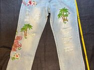 Seltene Bestickte orig Dolce&Gabbana Jeans Distressed Denim 32/32 - Köln