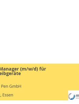 Area Sales Manager (m/w/d) für Designschreibgeräte - Essen