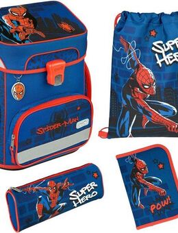 Scooli Schulranzen EasyFit, Spider Man (Set, 5-tlg)