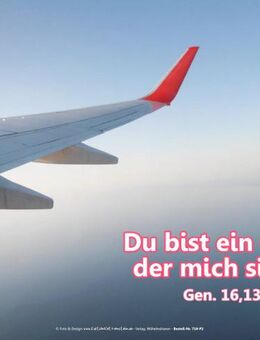 Christliches Poster A2 Jahreslosung 2023 -Blick aus Flugzeugfenster auf Tragfläche - NEUWARE - Wilhelmshaven