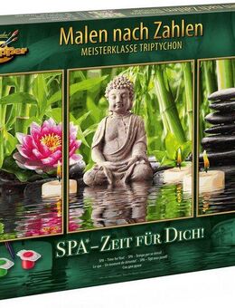 Schipper Malen nach Zahlen Meisterklasse Triptychon - SPA - Zeit für Dich!, Made in Germany