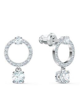 Swarovski Paar Ohrstecker Constella Pavé Attract Drop Circle, mit Swarovski® Kristall