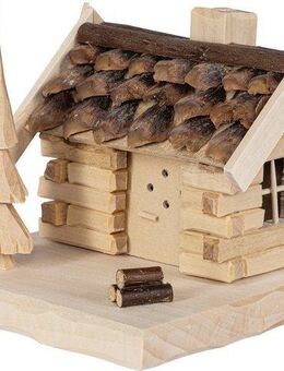 SAICO Original Räuchermännchen Räucherhaus, Waldhütte, BxHxT: 13x11x13 cm