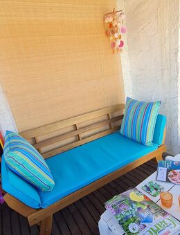 Bank "Borkum" schön für Wintergarten oder überdachtem Balkon - Gründau