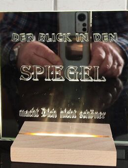 personalisierte Spiegel gelasert - Osterode (Harz)