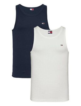 Tommy Jeans Tanktop TJM XSLIM 2PCK RIB TANK EXT (Packung, 2-tlg., 2er) mit gerippter Struktur