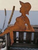 Edelrost Badenixe "Paula" als Kantenhocker in 87647