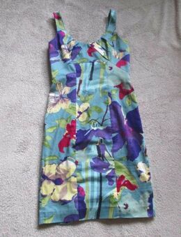 NEU * Edel * stylisch * Blumen * Blüten * Flower * Power * Cocktail * Anlass * Ausgeh * Etui * Kleid "COAST" Gr. 36/ S * türkis * lila * gelb bunt * - Riedlingen