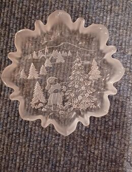 Weihnachtliche Glasschale neu - Horgau