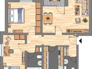Modernisierte 3-ZKB-Wohnung in der 7. Etage eines Hochhauses im Hansaviertel zu vermieten! - Wilhelmshaven