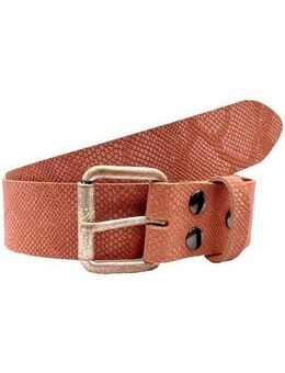 Rettungsring Gürtel Ledergürtel Reptilienprägung, Vintage-Look, Vollrindleder