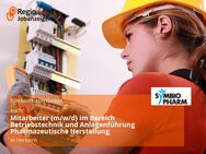 Mitarbeiter (m/w/d) im Bereich Betriebstechnik und Anlagenführung Pharmazeutische Herstellung - Herborn (Hessen)