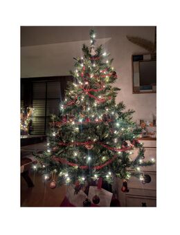 Künstlicher Weihnachtsbaum beleuchtet mit 200 Lichtern Tannenbaum - Lehrte