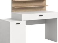 INOSIGN Schreibtisch Ottelu, Breite 130cm, 1 Tür, 1 Schubkasten, 2 Regalböden, Bürotisch, Computertisch, Regalschreibtisch