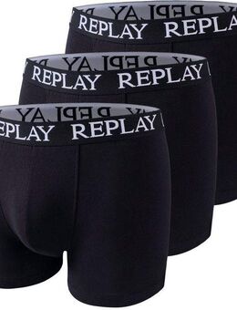 Replay Boxershorts BOXER Style 01/C Basic Cuff Logo 3pcs Box (Packung, 3er) mit Logoschriftzug am elastischen Bund