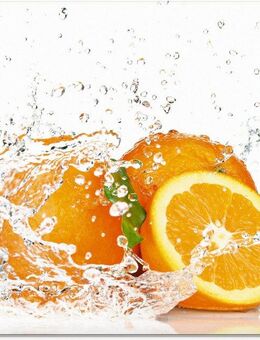 Artland Glasbild Orange mit Spritzwasser, Süßspeisen (1 St), in verschiedenen Größen