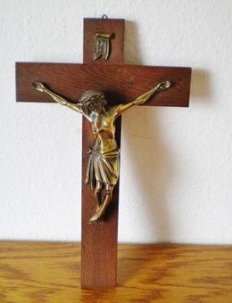 Holz/Messing?-Kreuz,Germany,Alt - Linnich