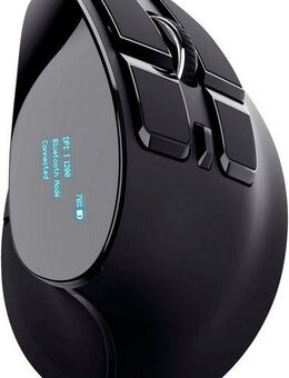 Trust Voxx Wiederaufladbare ergonomische Drahtlos-Maus ergonomische Maus (Bluetooth, RF Wireless, USB)