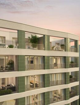 Großzügige Eigentumswohnung direkt am Quartierspark: 4 Zimmer mit Loggia im 2. Hof der SCHWETZINGER HÖFE. - Schwetzingen