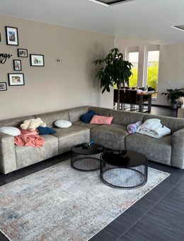 Machalke Sofa Couch Leder grau braun - Altlußheim