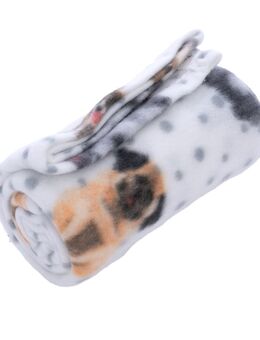 zooplus Basics Kuscheldecke Fleece Dogs & Dots - L 100 x B 70 cm
