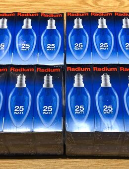40 x Radium Glühlampe 25W Kerzen CLASSIC E14 klar - Brühl Zentrum