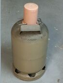 Gasflasche / Propangas Flasche - 5kg - grau mit ca. 3kg Rest in 27568