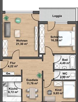 Ideale Einsteigerimmobilie für Kapitalanleger! Sanierte Erdgeschosswohnung im beliebten Dillingen! - Dillingen (Donau)