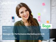 Manager für Performance-Marketing (m/w/d) - Frankfurt (Main)