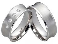 Mattierter Silberring mit vier Zirkonias PS807 - Aholming