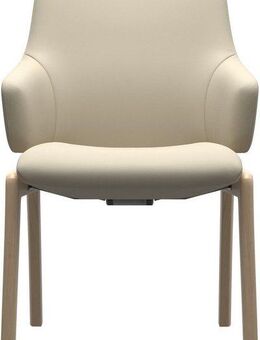 Stressless® Polsterstuhl Laurel, Low Back mit Armlehne, Größe L, mit abgerundeten Beinen in Eiche natur