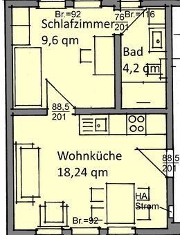 Sanierte Single-Wohnung in ruhiger Lage - Bad Langensalza